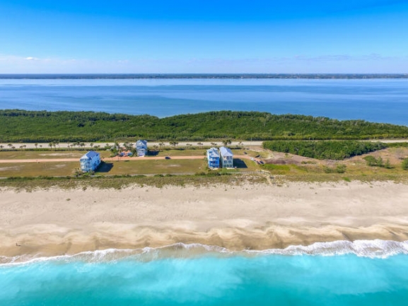 Watersong Oceanfront on Hutchinson Island Aerial
